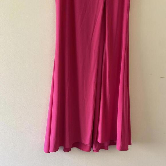 SHERRI HILL hot pink two piece maxi prom dress - Picture 4 of 8